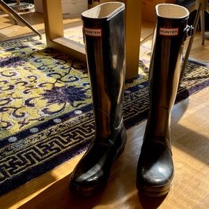 Black Hunter Boots Size 9